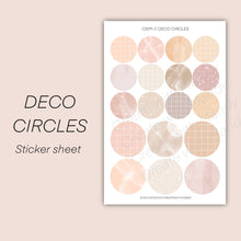 Load image into Gallery viewer, DECO CIRCLES Sticker Sheet

