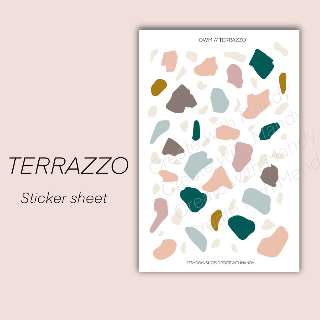 TERRAZZO Sticker Sheet