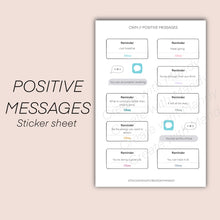 Load image into Gallery viewer, POSITIVE MESSAGES Sticker Sheet
