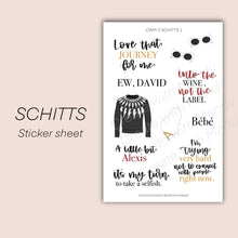 Load image into Gallery viewer, SCHITTS Sticker Sheet
