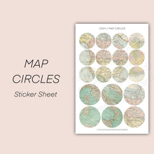 Load image into Gallery viewer, MAP CIRCLES Sticker Sheet
