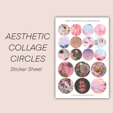 Load image into Gallery viewer, AESTHETIC COLLAGE CIRCLES Sticker Sheet
