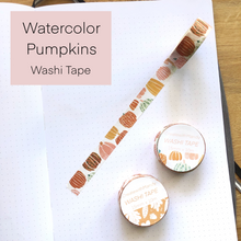 Load image into Gallery viewer, WATERCOLOR PUMPKINS Washi Tape

