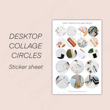 Load image into Gallery viewer, DESKTOP COLLAGE CIRCLES Sticker Sheet
