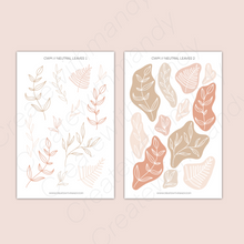 Load image into Gallery viewer, NEUTRAL LEAVES Sticker Sheets
