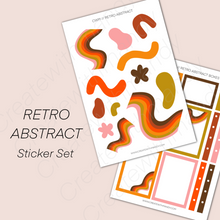Load image into Gallery viewer, RETRO ABSTRACT Sticker Set
