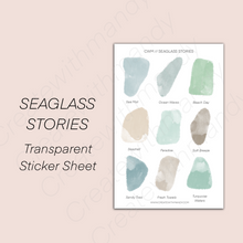 Load image into Gallery viewer, SEAGLASS STORIES Sticker Sheet
