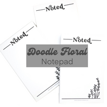 Load image into Gallery viewer, DOODLE FLORAL Notepad
