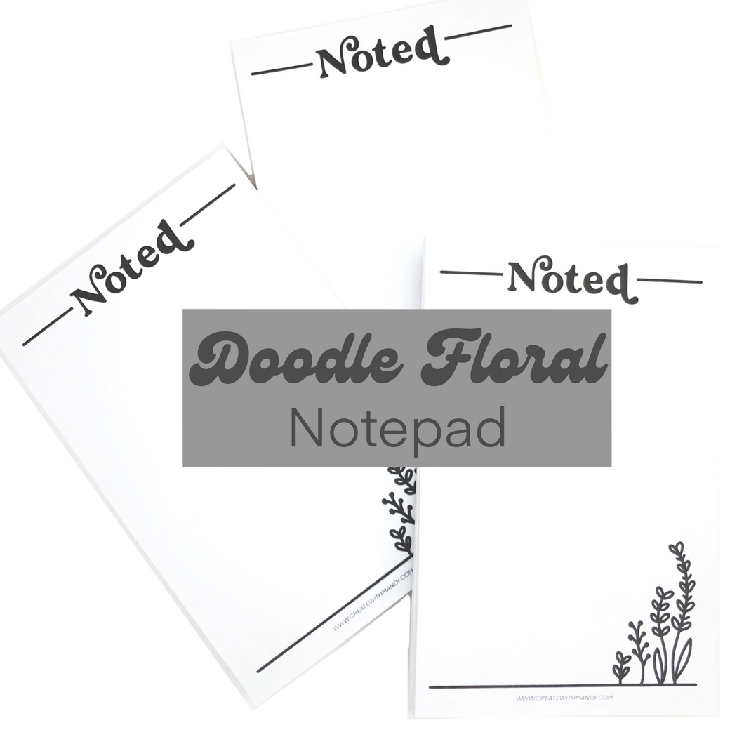 DOODLE FLORAL Notepad