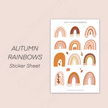 Load image into Gallery viewer, AUTUMN RAINBOWS Sticker Sheet
