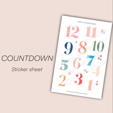 Load image into Gallery viewer, COUNTDOWN Sticker Sheet
