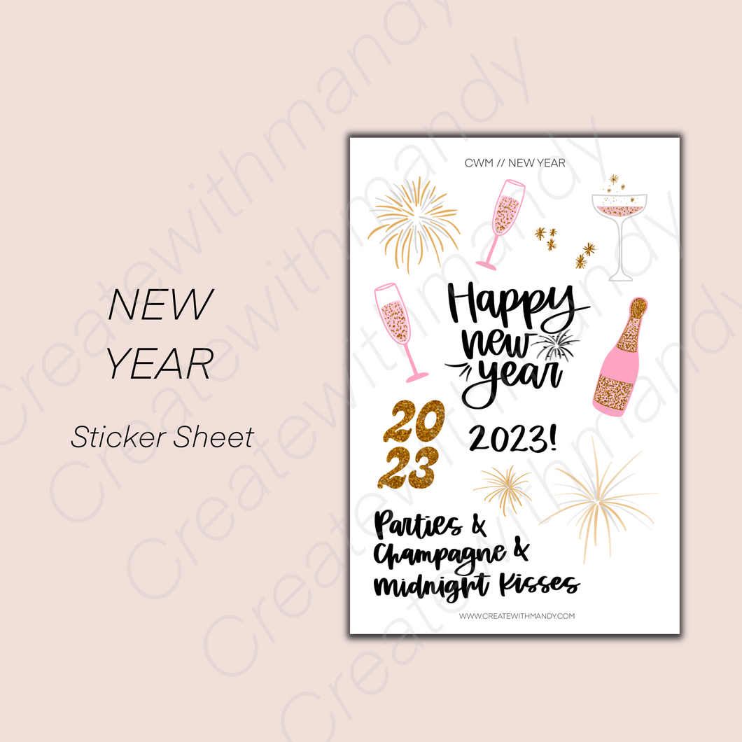 NEW YEAR Sticker Sheet