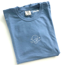 Load image into Gallery viewer, WAVES Tee in Blue Jean
