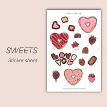 Load image into Gallery viewer, SWEETS Sticker Sheet
