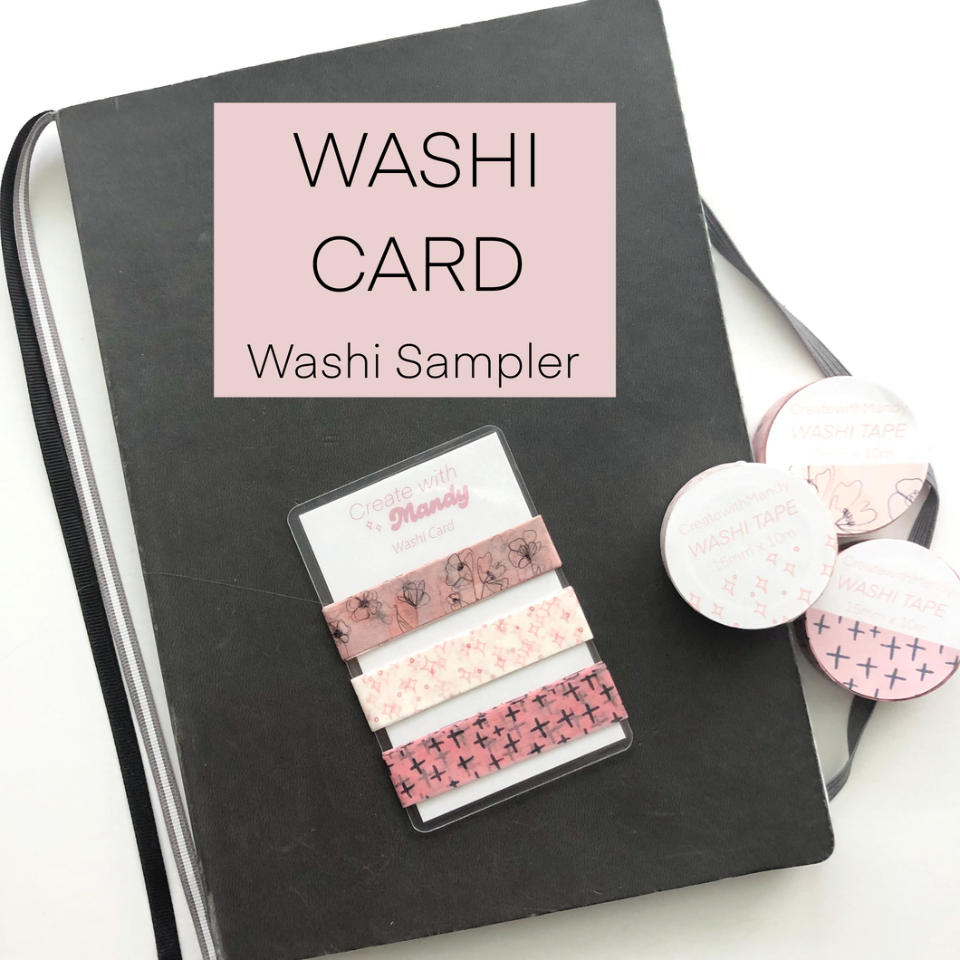 WASHI CARD Washi Tape Sampler