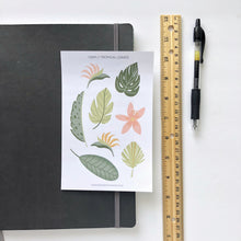 Load image into Gallery viewer, TROPICAL LEAVES Sticker Sheet
