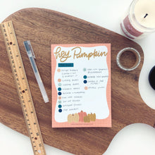 Load image into Gallery viewer, HEY PUMPKIN Notepad
