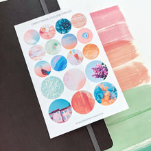 Load image into Gallery viewer, PASTEL COLLAGE CIRCLES Sticker Sheet
