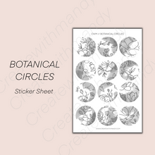 Load image into Gallery viewer, BOTANICAL CIRCLES Sticker Sheet
