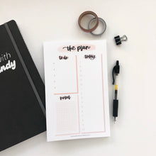 Load image into Gallery viewer, NEUTRAL DAILY PLANNER Notepad
