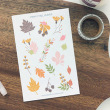 Load image into Gallery viewer, FALL LEAVES Sticker Sheet
