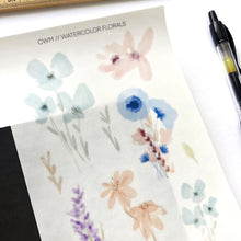 Load image into Gallery viewer, WATERCOLOR FLORALS Sticker Sheet
