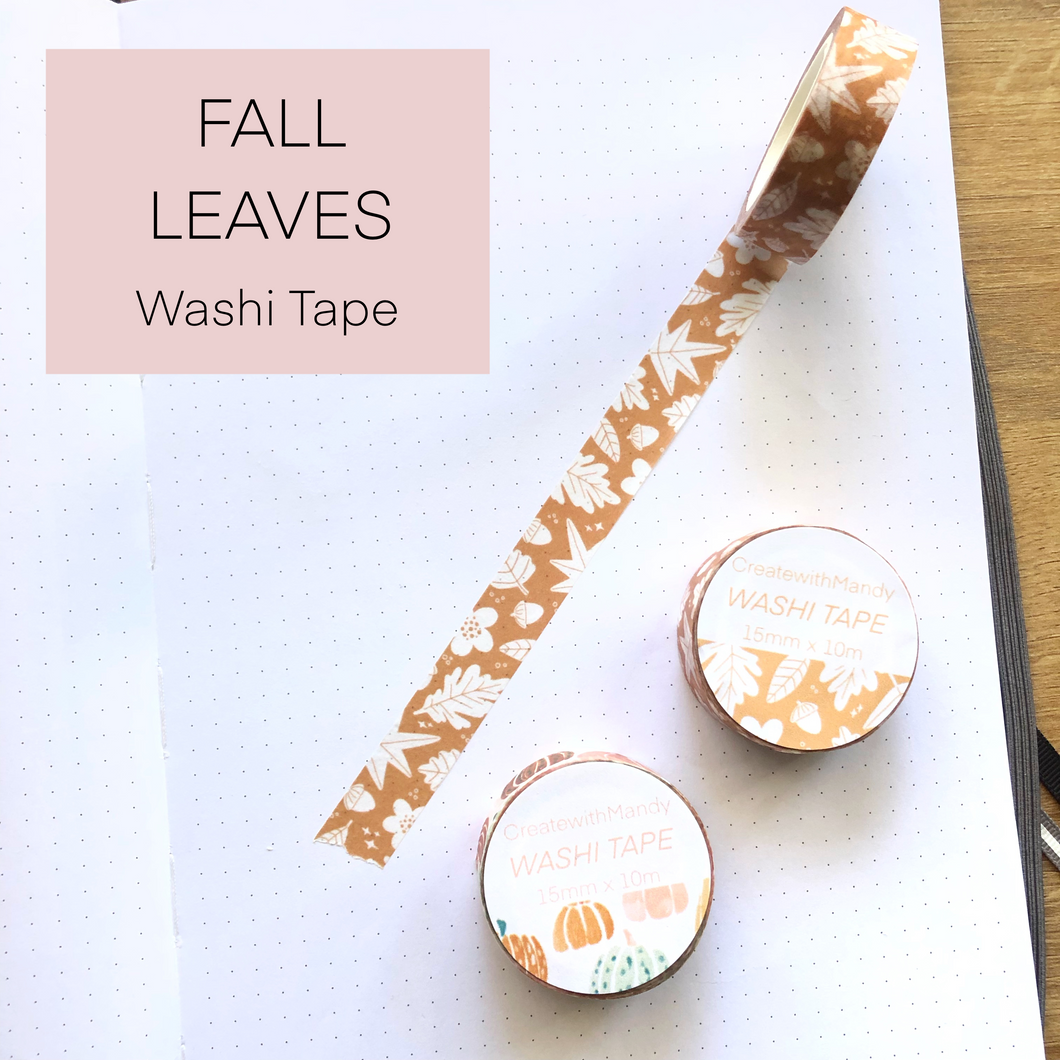 FALL LEAVES Washi Tape
