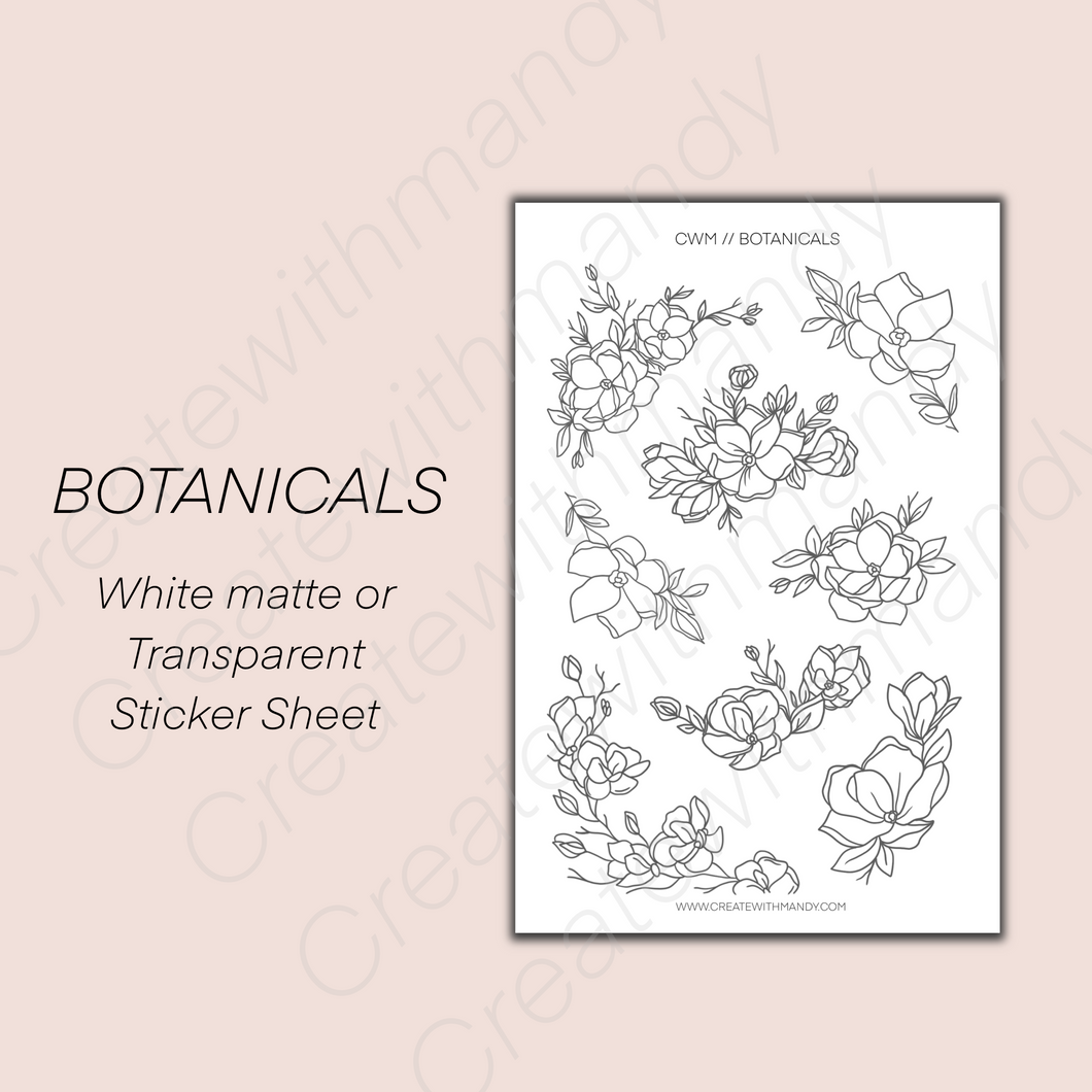 BOTANICALS Sticker Sheet