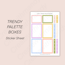 Load image into Gallery viewer, TRENDY PALETTE BOXES Sticker Sheet
