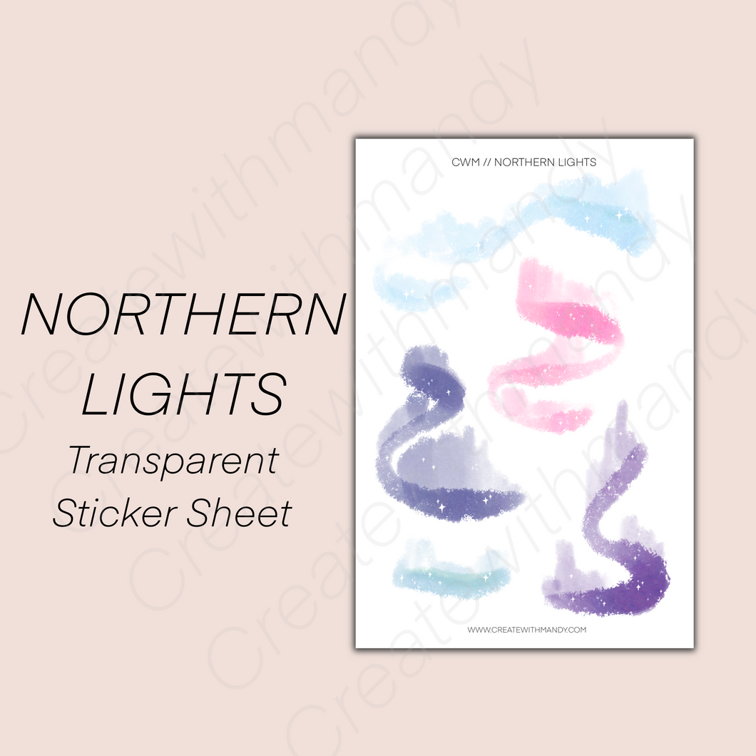 NORTHERN LIGHTS Sticker Sheet