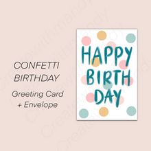 Load image into Gallery viewer, CONFETTI BIRTHDAY Greeting Card

