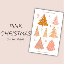 Load image into Gallery viewer, PINK CHRISTMAS Sticker Sheet
