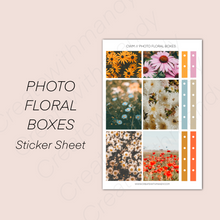 Load image into Gallery viewer, PHOTO FLORAL BOXES Sticker Sheet
