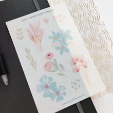 Load image into Gallery viewer, WATERCOLOR FLORALS 2 Sticker Sheet
