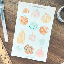 Load image into Gallery viewer, PAINTED PUMPKINS Transparent Sticker Sheet
