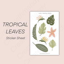 Load image into Gallery viewer, TROPICAL LEAVES Sticker Sheet

