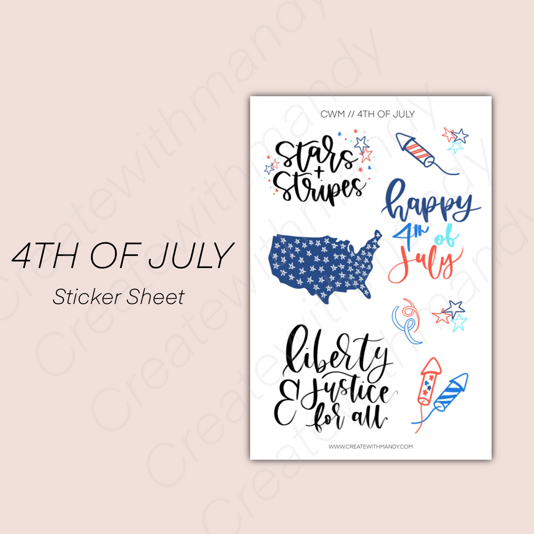 4TH OF JULY Sticker Sheet
