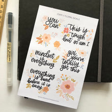 Load image into Gallery viewer, FLORAL GOALS Sticker Sheet
