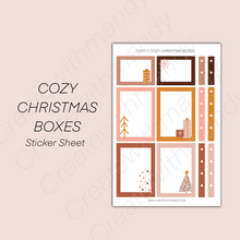 Load image into Gallery viewer, COZY CHRISTMAS BOXES Sticker Sheet
