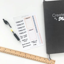 Load image into Gallery viewer, HAPPY LIST Sticker Sheet
