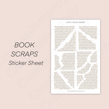 Load image into Gallery viewer, BOOK SCRAPS Sticker Sheet
