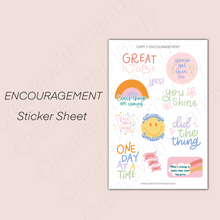 Load image into Gallery viewer, ENCOURAGEMENT Sticker Sheet
